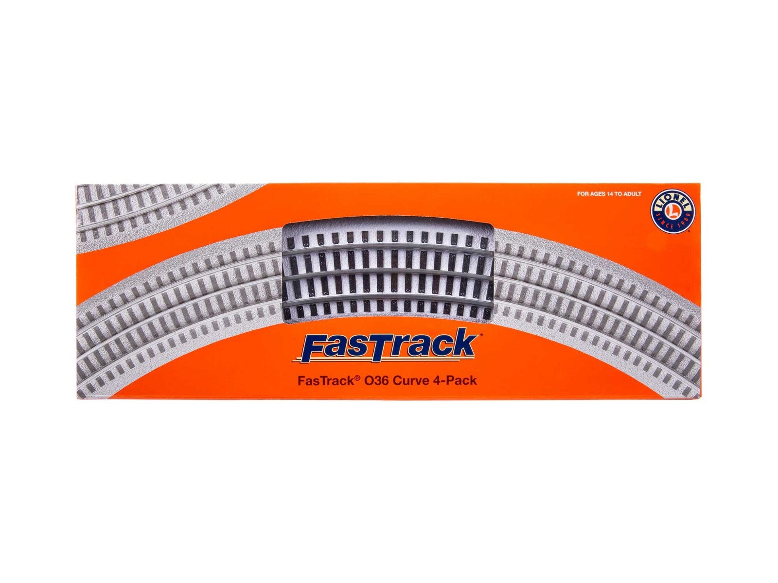 Lionel Fastrack White 0-36 Curve 4 Pack 6-85390